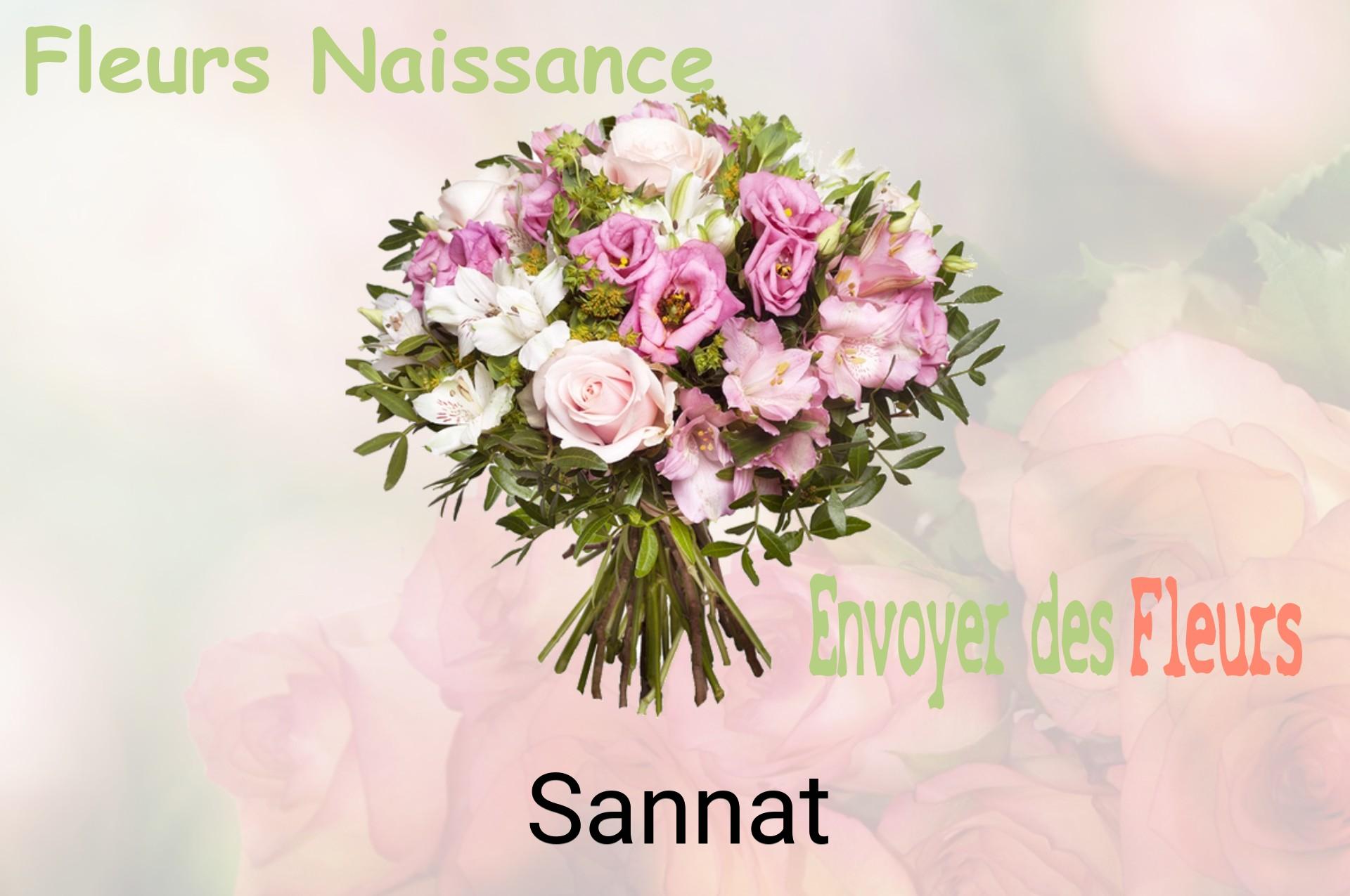 Bouquet de fleurs de naissance livré à Sannat